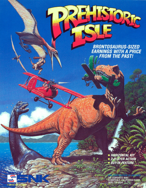 Prehistoric Isle in 1930 (World) Arcade Game Cover